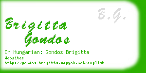 brigitta gondos business card